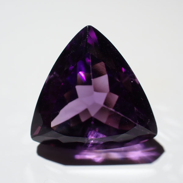 Amethyst 17mm Trillion Cut Gemstone