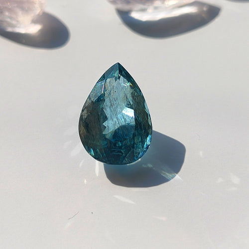 Aquamarine 13.2x9.3mm Pear  Cut Faceted Gemstone
