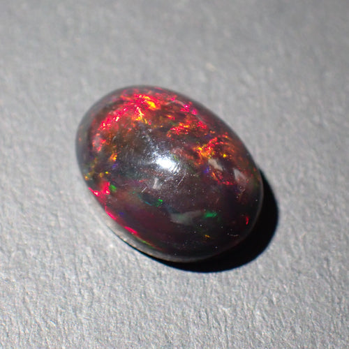 Black Opal  12.8x9.5mm Oval Cabochon