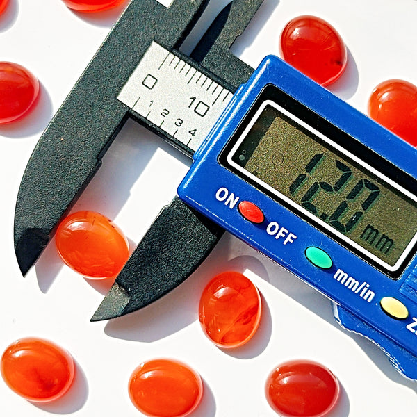 Carnelian 12x10mm Oval Gemstone Cabochons