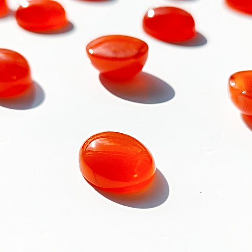 Carnelian 11x9mm Oval Gemstone Cabochons