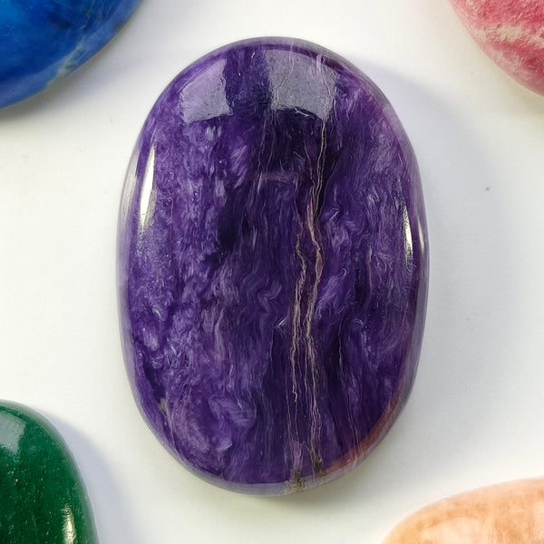 Charoite 32x21mm Oval Cabochon
