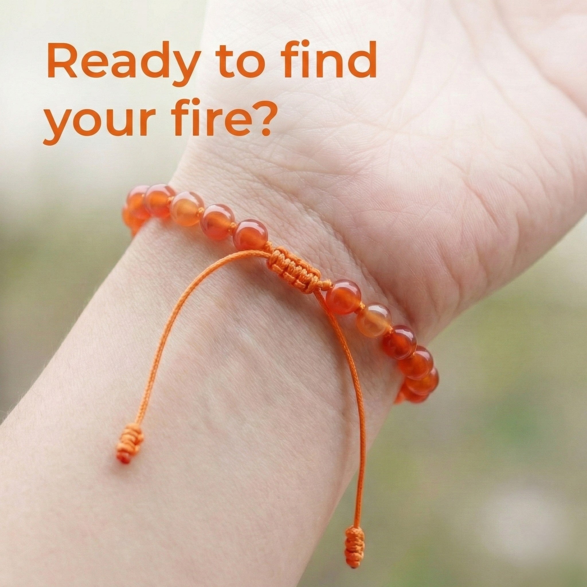 Carnelian Hand-Knotted Bracelet | The Fire of Vitality