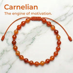 Carnelian Hand-Knotted Bracelet | The Fire of Vitality
