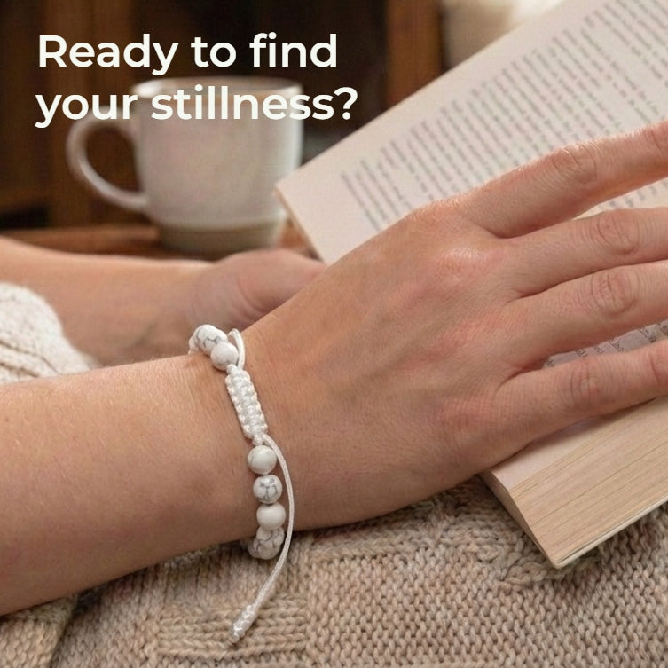 Howlite Hand-Knotted Bracelet | The Master of Stillness