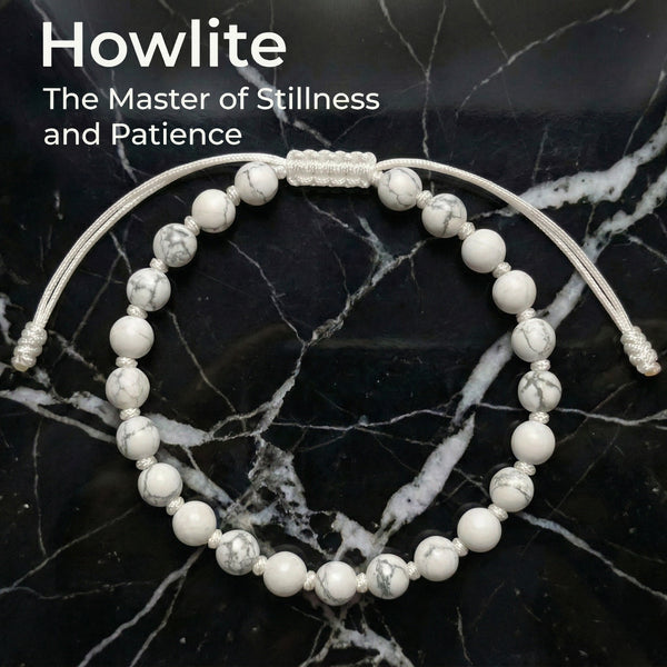 Howlite Hand-Knotted Bracelet | The Master of Stillness