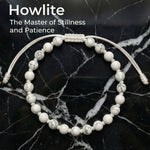 Howlite Hand-Knotted Bracelet | The Master of Stillness