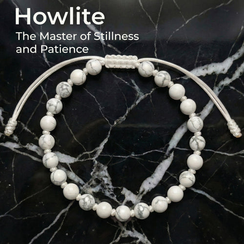 Howlite Hand-Knotted Bracelet | The Master of Stillness