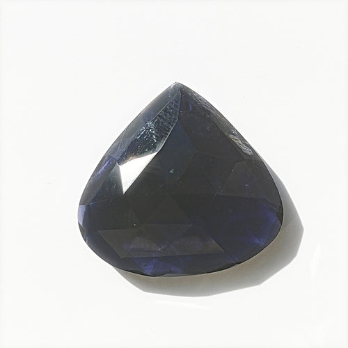 Iolite 24x23mm Pear Rose Cut Gemstone