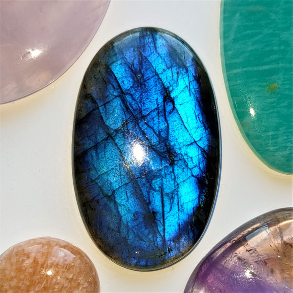 Labradorite 42x26mm Oval Cabochon