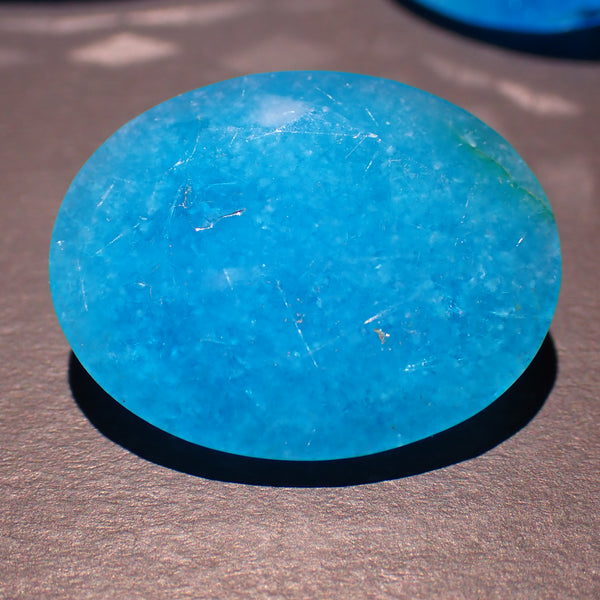 Blue Opal (Peruvian) 25.5x20mm Faceted Oval Gemstone