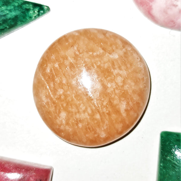 Red Amazonite 20mm Round Cabochon