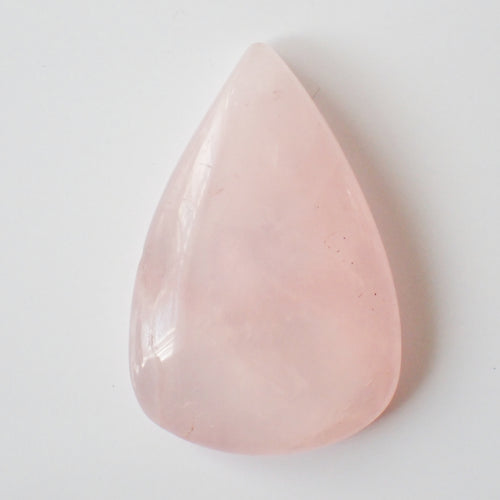Natural Rose Quartz Cabochon – Pear Cut – 36×24mm (RSQ0045)