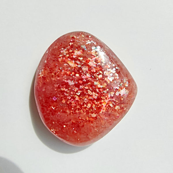 Sunstone 20x18mm Pear Cut Gemstone Cabochon