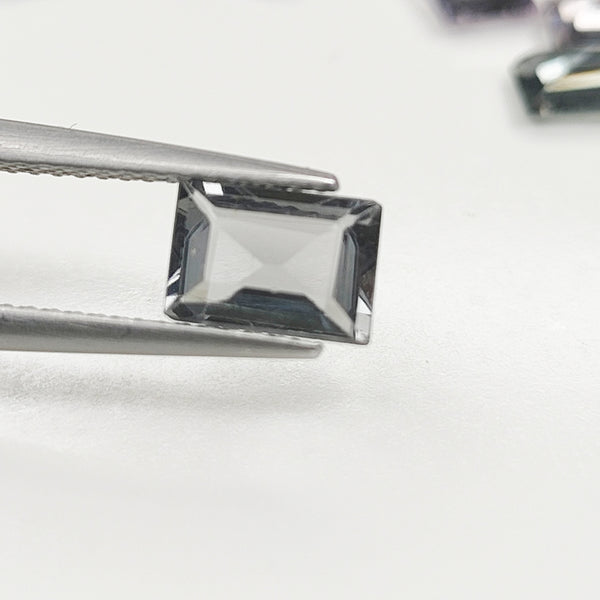 Natural Grey Spinel Rectangular Faceted Single Stone | 7x5mm (0.9 ct) – SPN0022