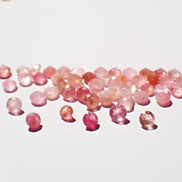 Natural Tourmaline (Pink) Round Faceted Gemstones – Round – 2.5mm (TML0116)