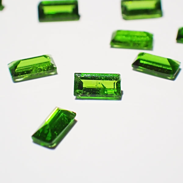20 Natural Tourmaline Rectangular Faceted Stones – 4x2mm (20 Pieces)