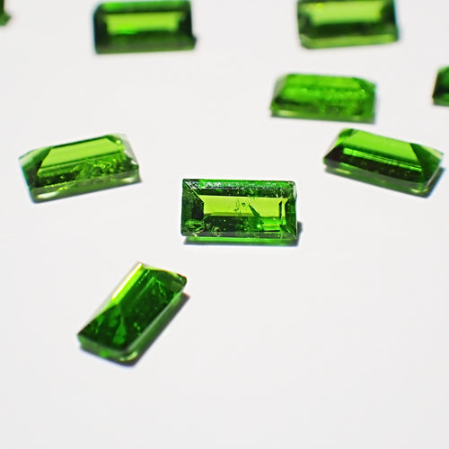 40 Natural Tourmaline Rectangular Faceted Stones – 4x2mm (40 Pieces)