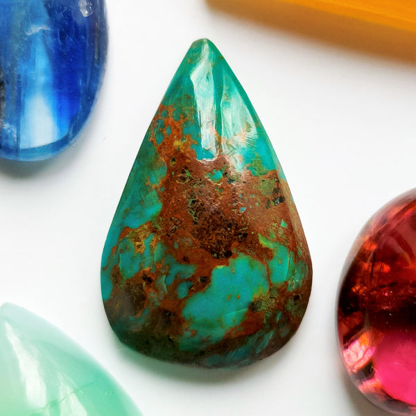 Turquoise 23x14mm Pear Cut Cabochon