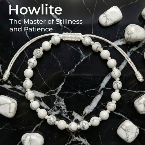 Howlite Hand-Knotted Bracelet | The Master of Stillness