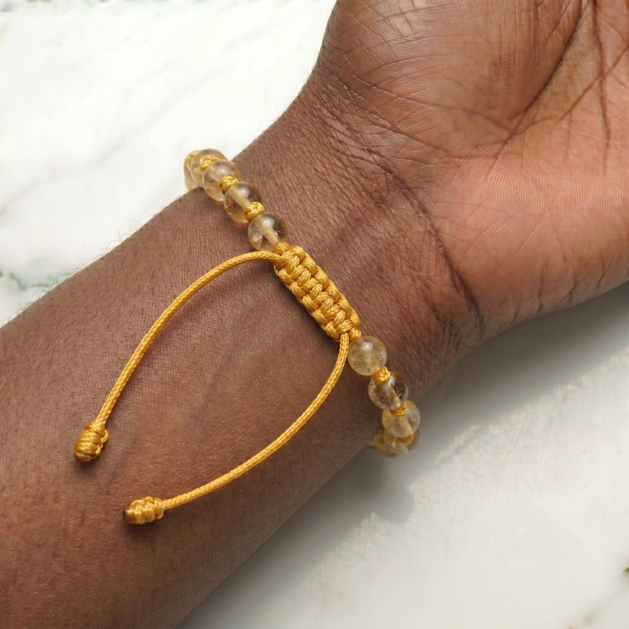 Citrine Hand-Knotted Bracelet | The Stone of Abundance