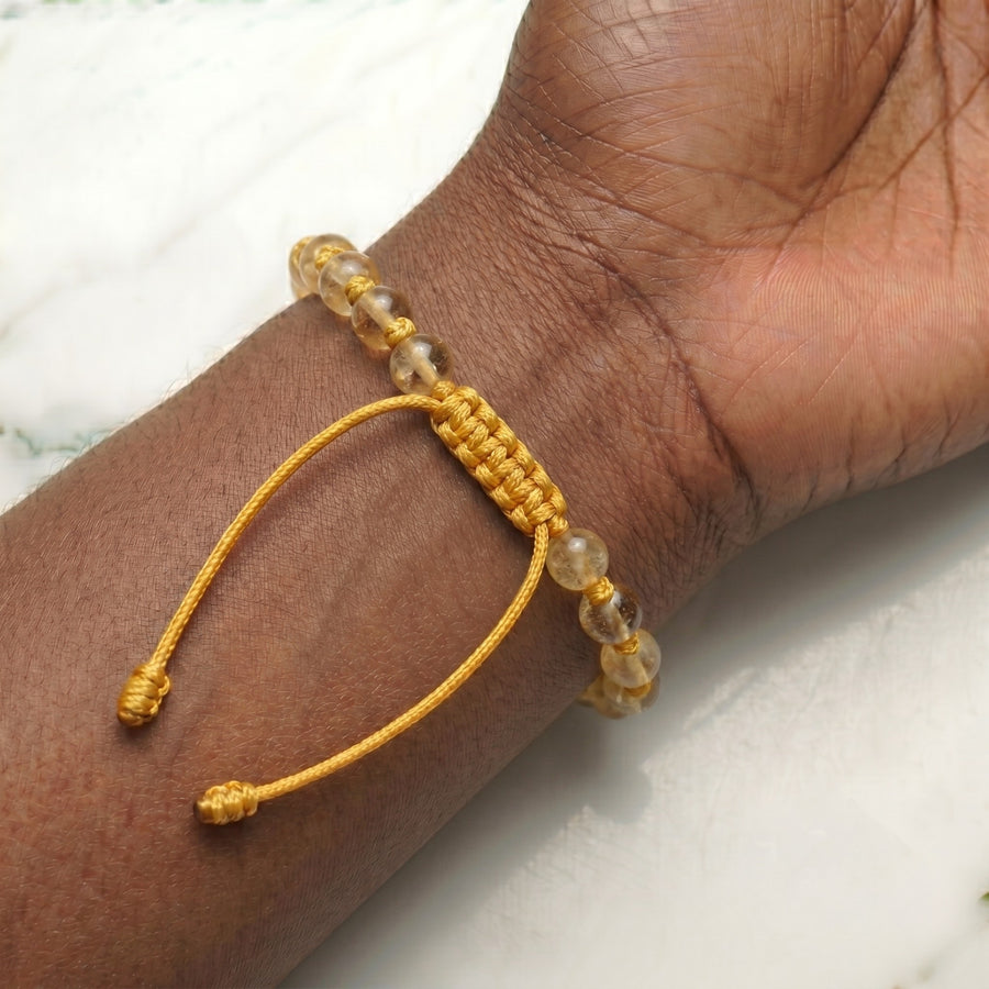 Citrine Hand-Knotted Bracelet | The Stone of Abundance