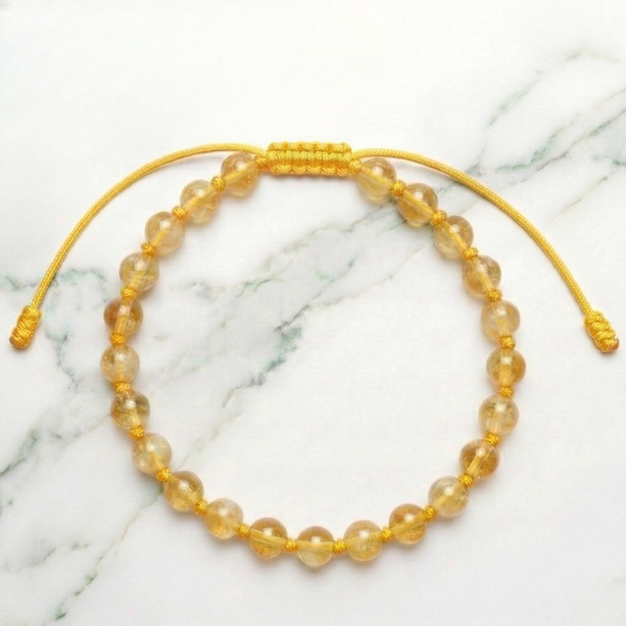 Citrine Hand-Knotted Bracelet | The Stone of Abundance