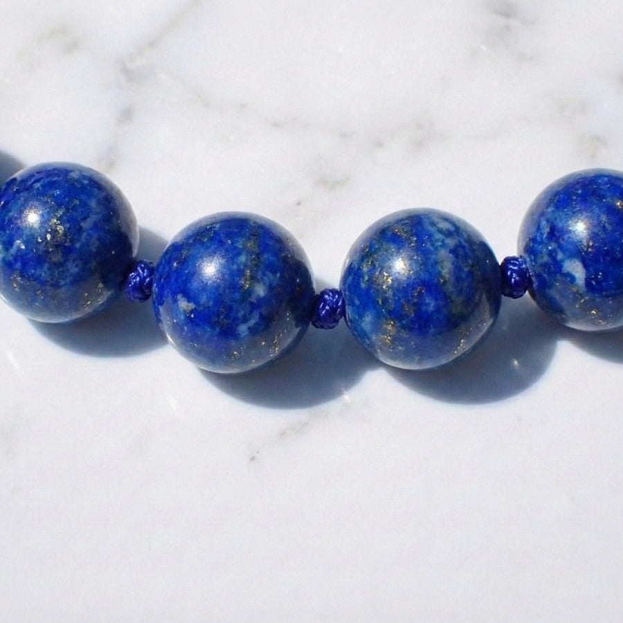 Lapis Lazuli Hand-Knotted Bracelet | The Stone of Focus