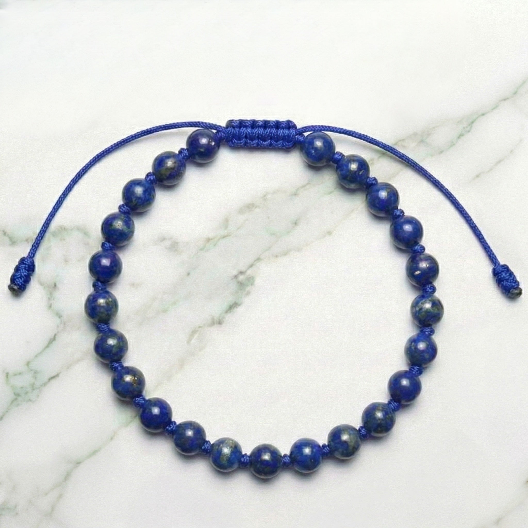 Lapis Lazuli Hand-Knotted Bracelet | The Stone of Focus